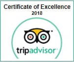 Tripadvisor Certificate of Excellence 2018 awarded to PPP Tran Tours